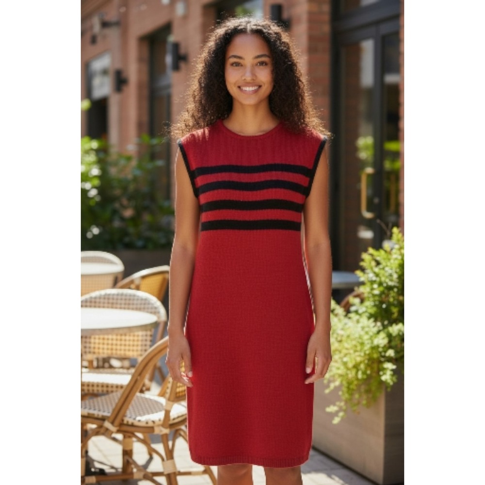 A'MILANO Vtg‎ Sweater Dress Body Con Acrylic Sz  M